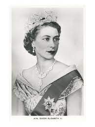 The large one is gorgeous and slightly cream coloured paper. Young Queen Elizabeth Ii Art Print Art Com