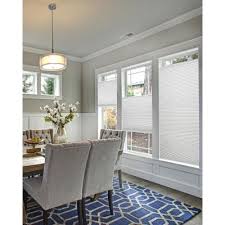 This cordless blind provides light filtering and privacy. Blackout Cellular Shades Shades The Home Depot