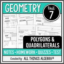 Leave me a comment in the box below. Polygons And Quadrilaterals Geometry Curriculum Unit 7 Distance Learning