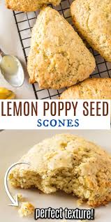 Transfer scones to a wire baking rack and cool before glazing. Easy Lemon Poppy Seed Scones Recipe Shugary Sweets