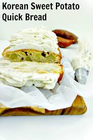Moist Korean Sweet Potato Bread Chopsticks And Flour Recipe Sweet Potato Bread Korean Sweet Potato Potato Bread