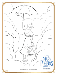 Mary poppins returns is playing in a theatre near you! Download These Free Mary Poppins Returns Coloring Pages Activity Pages Now They Re Supercalafragilisticexpialidocious Fun Disney Gals