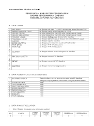Maybe you would like to learn more about one of these? Biodata E Pupns Dan Cara Pengisiannya