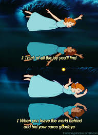 Peterpan Think Of All The Joy You Ll Find When You Leave The World Behind And Bid Your Cares Goodbye Peter Pan Disney Disney Pictures Disney And Dreamworks