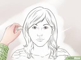 Buatlah sketsa sesuai posisi wajah 2. 3 Cara Untuk Menggambar Wajah Wikihow