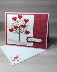Hand sew or use glue with these simple heart cards from apartment therapy. Valentine S Day Greeting Card Heart Tree Happy Valentine S Day Pink Red Card With Hearts Sweetheart Layered Card W Envelope Valentines Day Cards Handmade Valentines Cards Stampin Up Valentine Cards