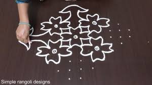 Kolam With Dots Simple 12 To 2 Dots Daily Rangoli Designs Rangoli Banana Rangoli Designs Beautiful Rangoli Designs Simple Rangoli