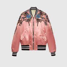 Reversible Sequin Acetate Bomber Bomber Jacket Fashion Colorful Bomber Jacket Floral Bomber Jacket