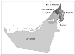 Dubai abu dhabi blank map world map, the seven wonders, horse, dog like mammal png. Map Of United Arab Emirates Showing The Seven Emirates Download Scientific Diagram