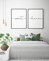 25 Uber Dem Bett Kunst Susse Traume Druckbare Kunst 2er Set Schlafzimmer Dekor Skandina Wanddekor Schlafzimmer Schlafzimmer Wand Schlafzimmer Design