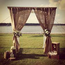 Burlap Wedding Diy Wedding Backdrop Wedding Altars