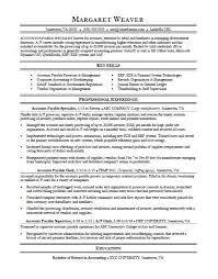 Executive account manager resume objective sample. Accounts Payable Resume Sample Monster Com