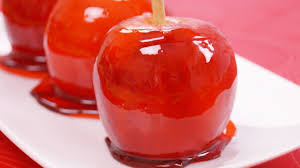 Working near the baking sheet, dip each apple in the caramel, turning and evenly coating all sides, then place it on the lined baking. How To Make Candy Apples Recipe From Scratch Diane Kometa Dishin With Di 109 Youtube