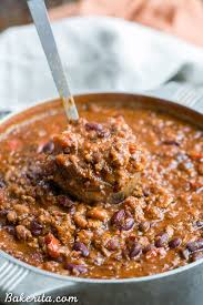 Pinto beans (cooked and canned, or refried type) • lean ground beef • sweet potato, medium (approx 2 x 4 inch each) • carrot, small, minced • olive oil • bell pepper, small (red or green), finely chopped • onion, small, finely chopped • garlic. My Best Chili