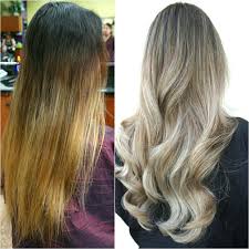 Transformation Banded Old Ombre To Steely Blonde Sombre Blonde Sombre Hair Color Formulas Matrix Hair Color