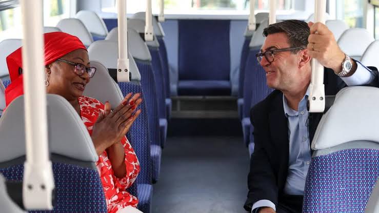 Andy Burnham says £2 bus fare cap in England being paid for by  're-prioritising' money - BBC News