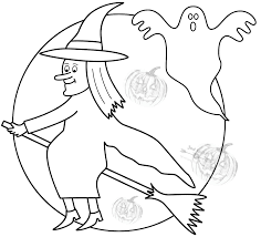 Browse our collection of over 30 halloween coloring pages for kids. Top 8 Halloween Day Coloring Pages Drawings For Witch On Broom J U S T Q U I K R C O M