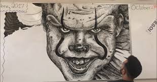 If you are using whiteboards a lot, make sure you still have a spare black color marker in a room, and better yet the second technique is about learning how to draw. Time Lapse Whiteboard Drawing Of Pennywise Bored Panda