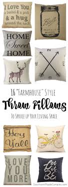 16 Farmhouse Pillows To Spruce Up Your Decor Southern Made Simple Throw Pillow Styling Affordable Home Decor Throw Pillows