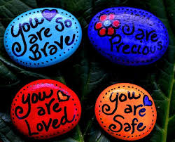 Paint Rocks And Sharpie Leave For People To Find Rock Crafts Painted Rocks Diy Painting