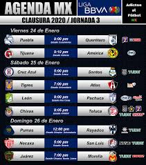 Jornada 3 del futbol mexicano. Liga Mx Jornada 3 Clausura 2020 Horarios Y Canales De Transmision Adictos Al Futbol
