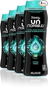 Fresh scent laundry detergents removers. Amazon Com Downy Unstopables In Wash Scent Booster Beads Fresh 10 Ounce Pack Of 4 Health Personal Care