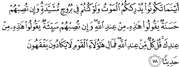This surah is a late makki revelation, and the mention of the honeybee as a unique creation of allaah (swt) and a sign of intelligent design gives this surah its name of an nahl. Surat An Nisa 4 78 The Noble Qur An Ø§Ù„Ù‚Ø±Ø¢Ù† Ø§Ù„ÙƒØ±ÙŠÙ…