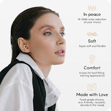 Amazon.com: Audree Soft Ear Plugs for Noise Reduction, Reusable Flexible  Earplugs for Sleep, Travelling, Focus, Study & Noise Sensitivity, 28dB  Noise ...