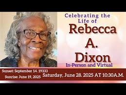Celebrating the Life of Rebecca A Dixon (Sept 14, 1933-June 19, 2025)