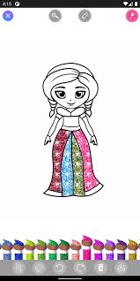 You may even spot an ariel lookalike in this bunch o. Glitter Princess Dress Coloring Pages For Android Apk Download