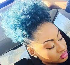 Feeling Blue 30 Shades Of Blue On 30 Heads Of Hair You Just Have To See Gallery Blue Natural Hair Natural Hair Styles For Black Women African American Hair Color