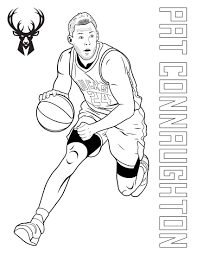 Showing 12 coloring pages related to basketball players. Kids Activity Pages Milwaukee Bucks