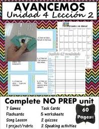 On this page you can read or download unidad 4 leccion 1 answer key pdf in pdf format. Avancemos 1 Unit 4 Lesson 2 Mega Bundle In 2021 Vocabulary Flashcards Grammar And Vocabulary Lesson