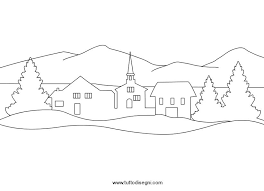 Disegno Paesaggio Invernale Ornamenti Di Natale Fai Da Te Natale Artigianato Decorazioni Di Natale