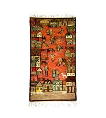 Vintage Handgewebter Polnischer Kelim Teppich Von Piotr Grabowski Fur Cepelia Opolska Webteppich 2 00 X 1 05 M 1970er Tapestry Carpet Kilim