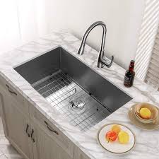 For a square small kitchen sink, give the ruvati 15 x 15 inch undermount 16 gauge zero a look. Mensarjor 32 X 19 Single Bowl Kitchen Sink 16 Gauge Undermount Stainless Steel Kitchen Sink Bar Or Prep Kitchen Sink Amazon Co Uk Diy Tools