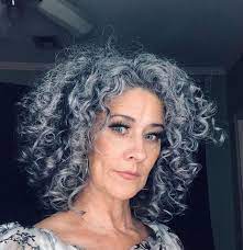 Know How And Why Tina Embraced Her Natural Grey Hair Grey Curly Hair Natural Gray Hair Transition To Gray Hair