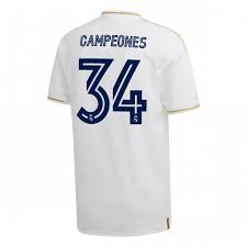 Exclusive sale providing leading innovation in performance terms, this kit boasts climalite technology to absorb sweat and is made. Campeones 34 Real Madrid Home Jersey 2019 20 Adidas Dw4433 Campeones Amstadion Com