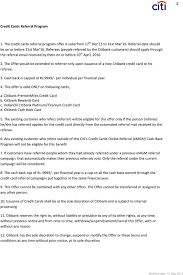 Not only can you avail special offers on dining, travel and entertainment, but also, earn reward points for spending at different merchant outlets using your platinum credit card. Citi S Online Referral Emgm Program Terms And Conditions Pdf Free Download