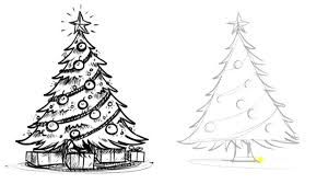 How To Draw A Christmas Tree Things To Draw When You Re Bored Christmas Tree Drawing Christmas Tree Drawing Easy Realistic Christmas Trees