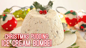 Use holiday flavors like peppermint, gingerbread cookie. Christmas Pudding Ice Cream Bombe Gemma S Bigger Bolder Baking