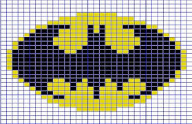 Mini Batman Logo Chart Pattern By Elizabeth Thomas Crochet