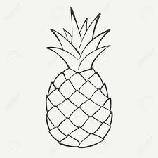 Black And White Outline Calendar Clipart Outline Black And White Image Of A Pineapple Royalty Free Cliparts Vectors And Stock Illustration Image Pineapple Drawing Pineapple Tattoo Pineapple Images
