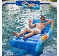 Deluxe Inflatable Pool Chaise Lounger