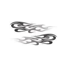 Black To White Fade Tribal Flame Decals Motorcycle Truck Flame Decals Tribal Tribal Decals