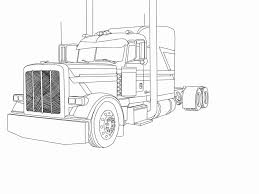 Mack Truck Coloring Pages New Semi Truck Drawing Templates 2yamaha In 2020 Truck Coloring Pages Peterbilt Cars Coloring Pages