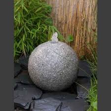 Granit Kugel Sprudelstein Grau 30cm Quellsteine Quellstein Monolithique Quellstein Sprudelstein Grauer Granit