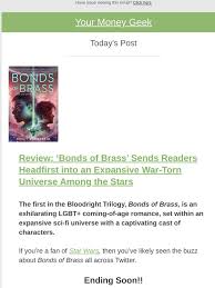 Every trope is lovingly acknowledged and turned title: Your Money Geek Bonds Of Brass Sweeps And More Milled