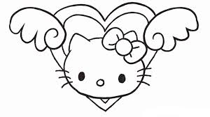 Let's learn how to draw a heart with wings for beginnersfollow my step by step to draw a heart with wings and you will be shocked to see the results.though t. How To Draw Hello Kitty Love Heart With Wings My How To Draw