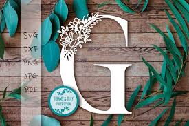 Download Free G Floral Letter Svg Dxf Png Pdf Jpg Crafter File Download Free Svg Cut Files Cricut Silhouette Design